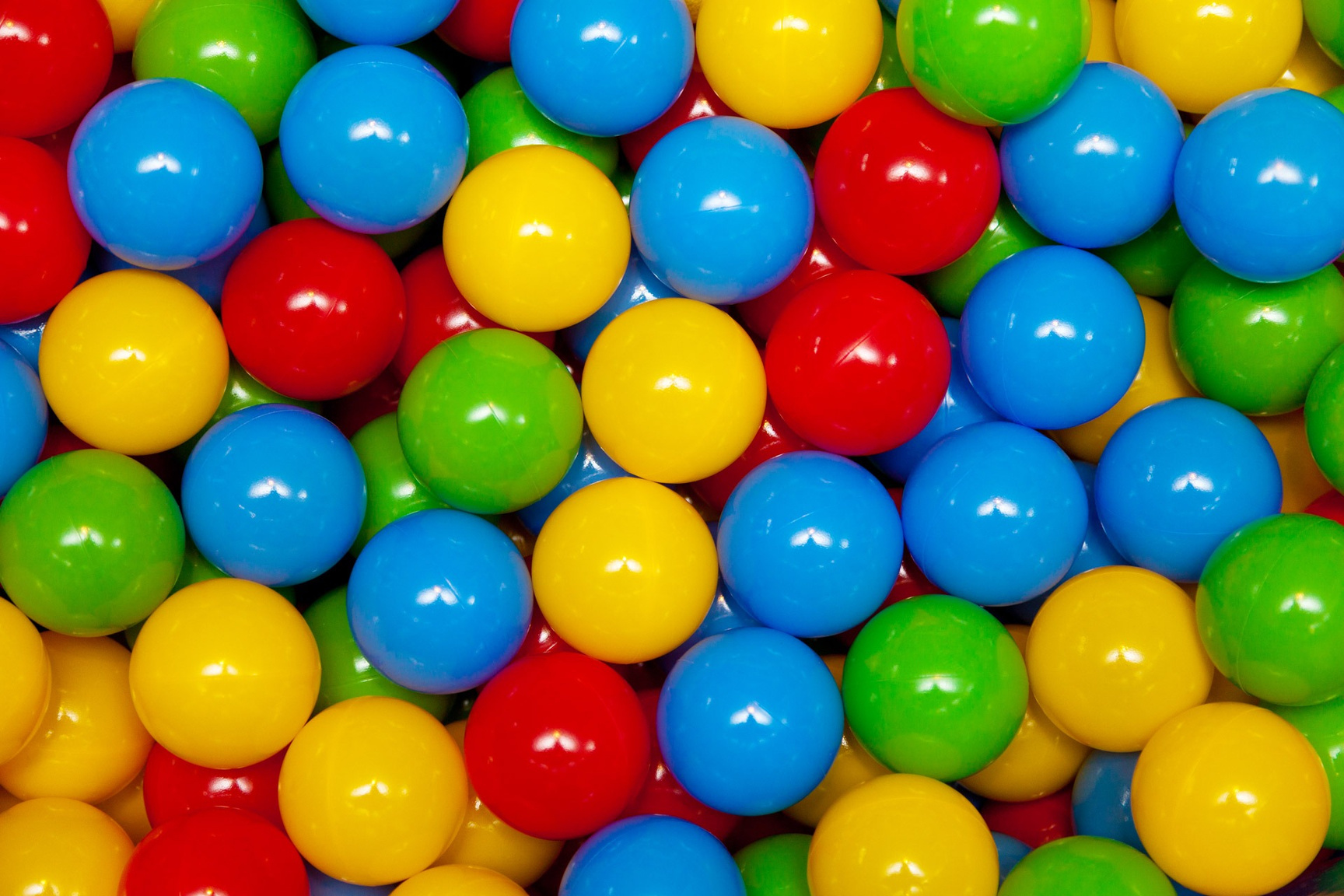 Close-up of Colorful Play Balls Background